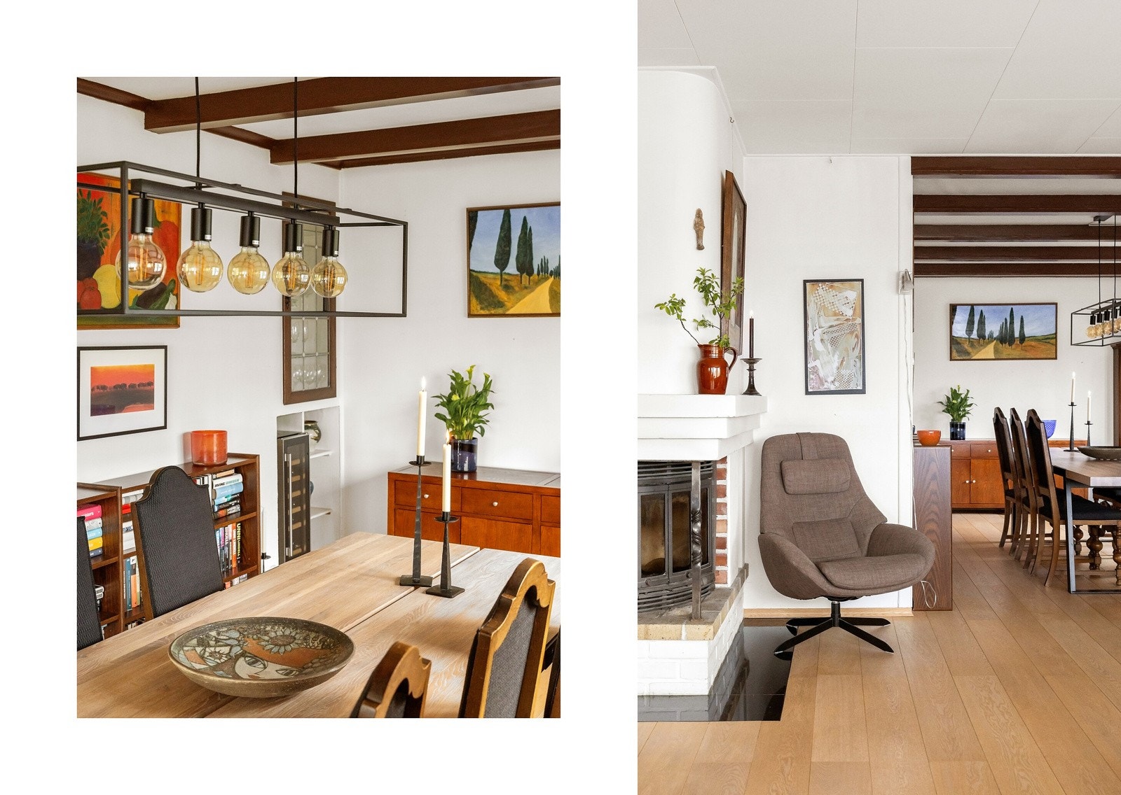 Rommets utførelse gir plass til flere sittegrupper. Galleribilde