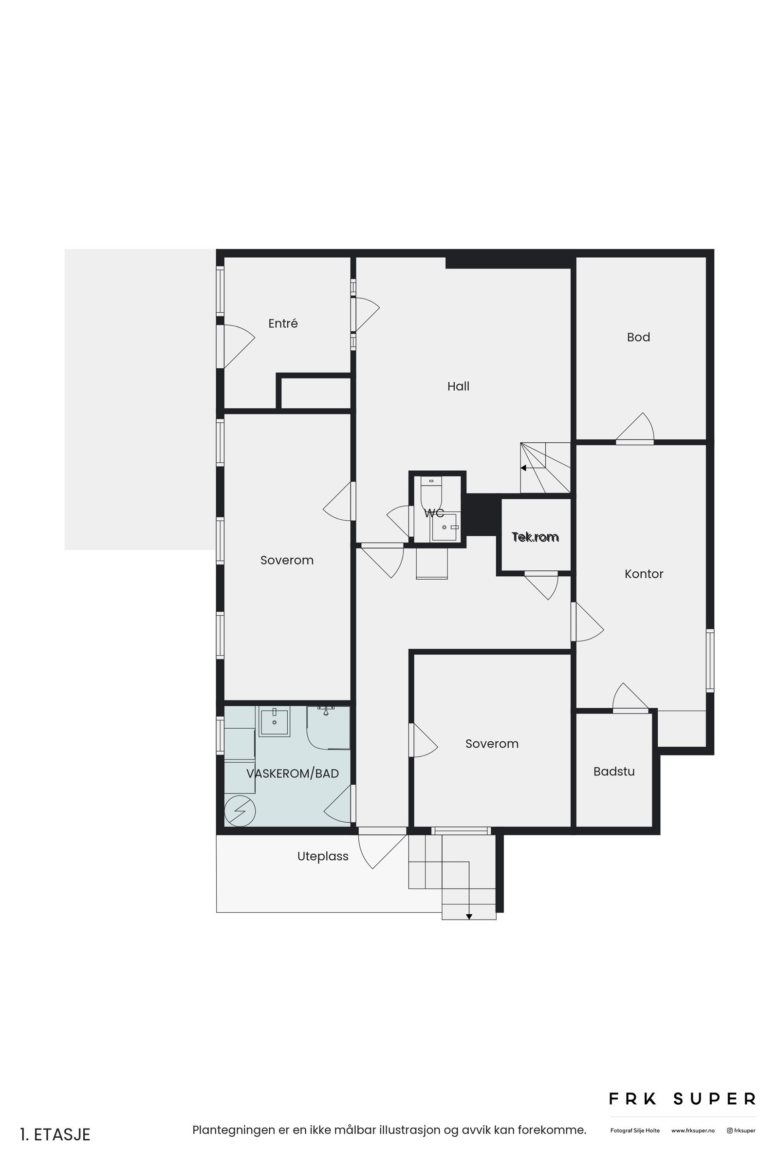 Plantegning underetasje Galleribilde