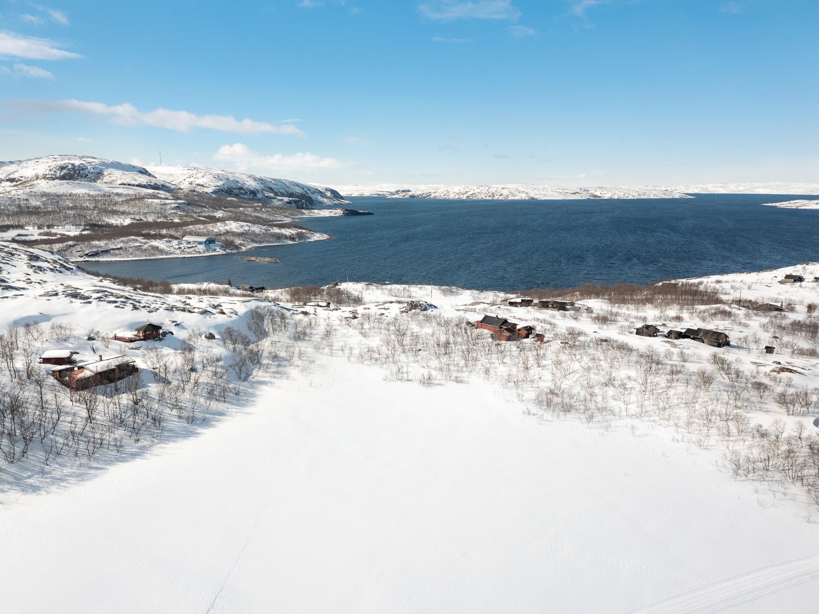 Dronebilde mot Varangeren Galleribilde