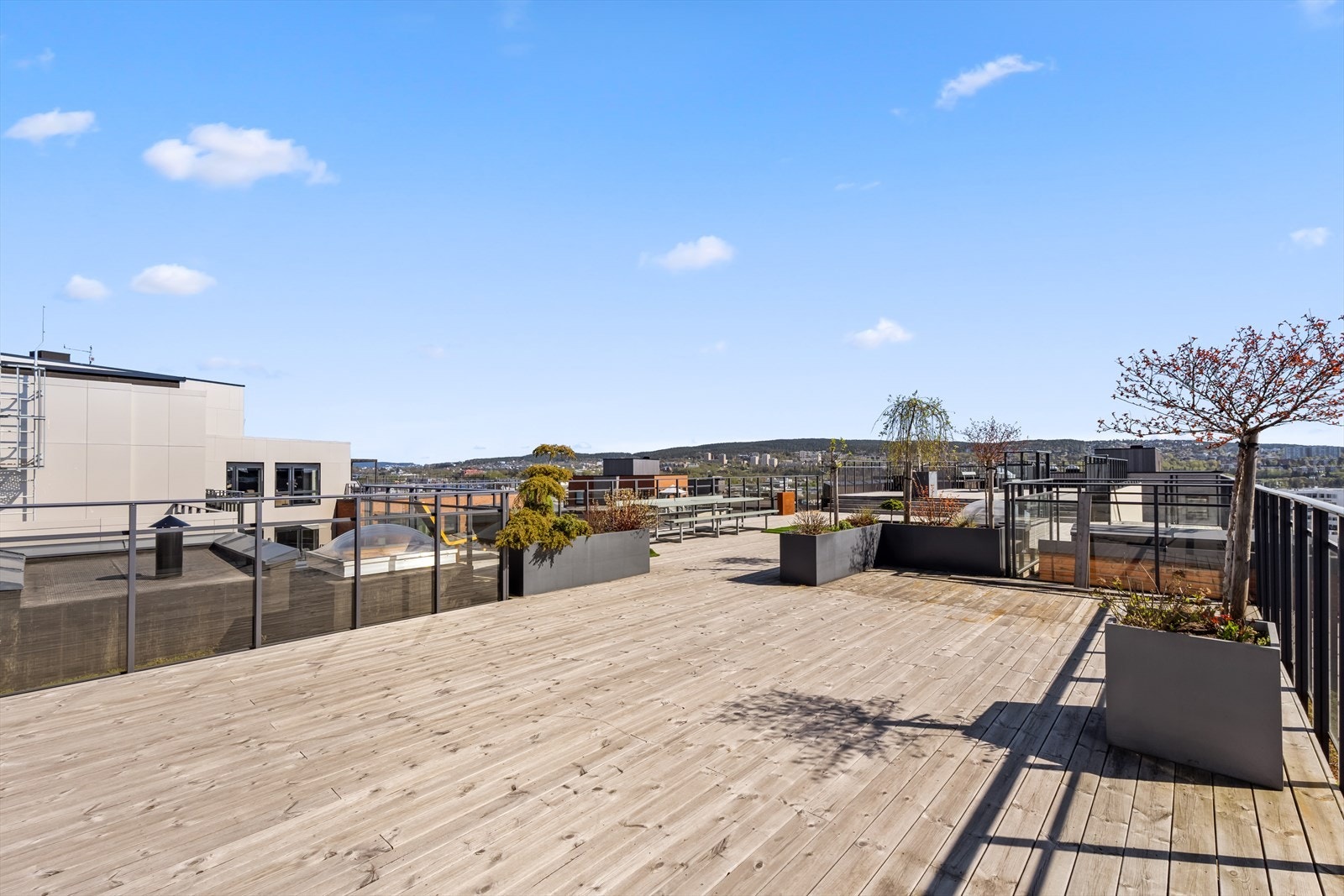 Flott panorama utsikt fra takterrassen Galleribilde