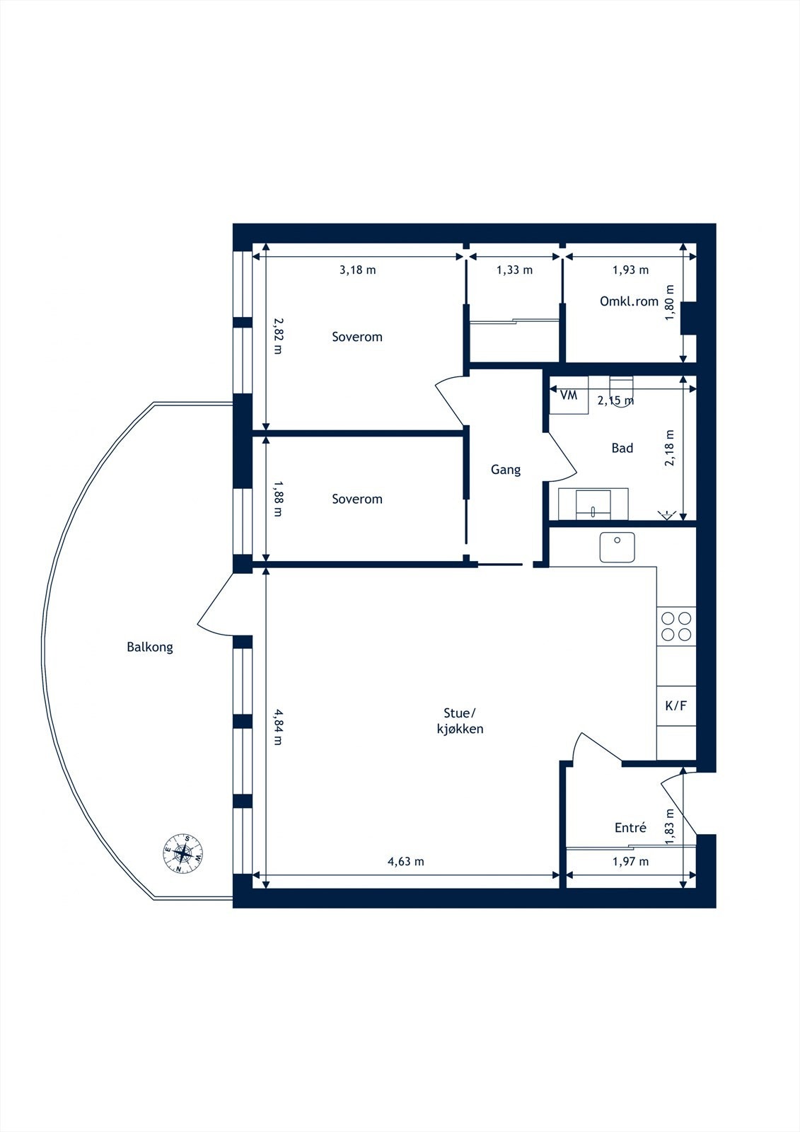 Plantegning for Pilestredet Park 12A - 6. Etasje. Galleribilde