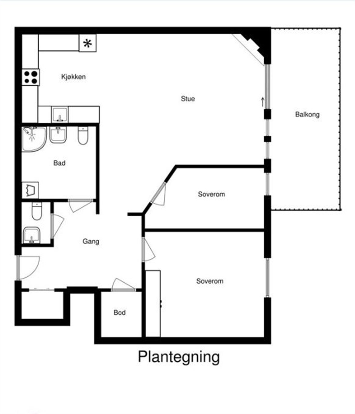 Plantegning Galleribilde