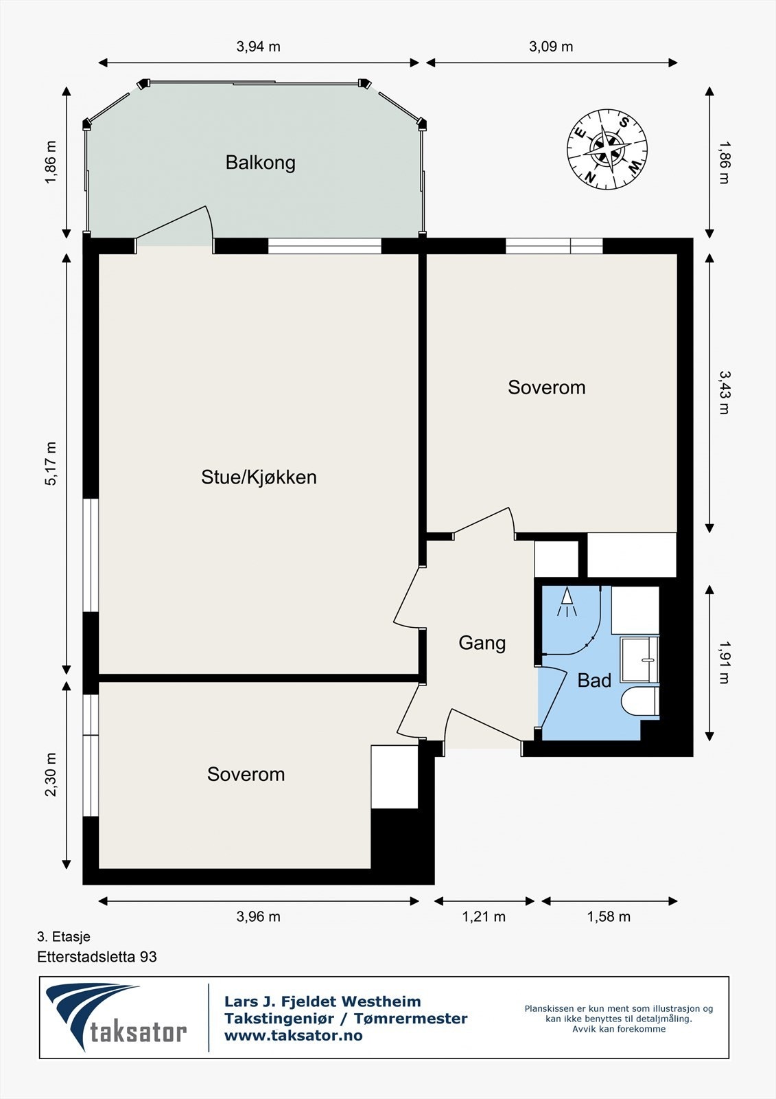 Plantegning til orientering. Galleribilde