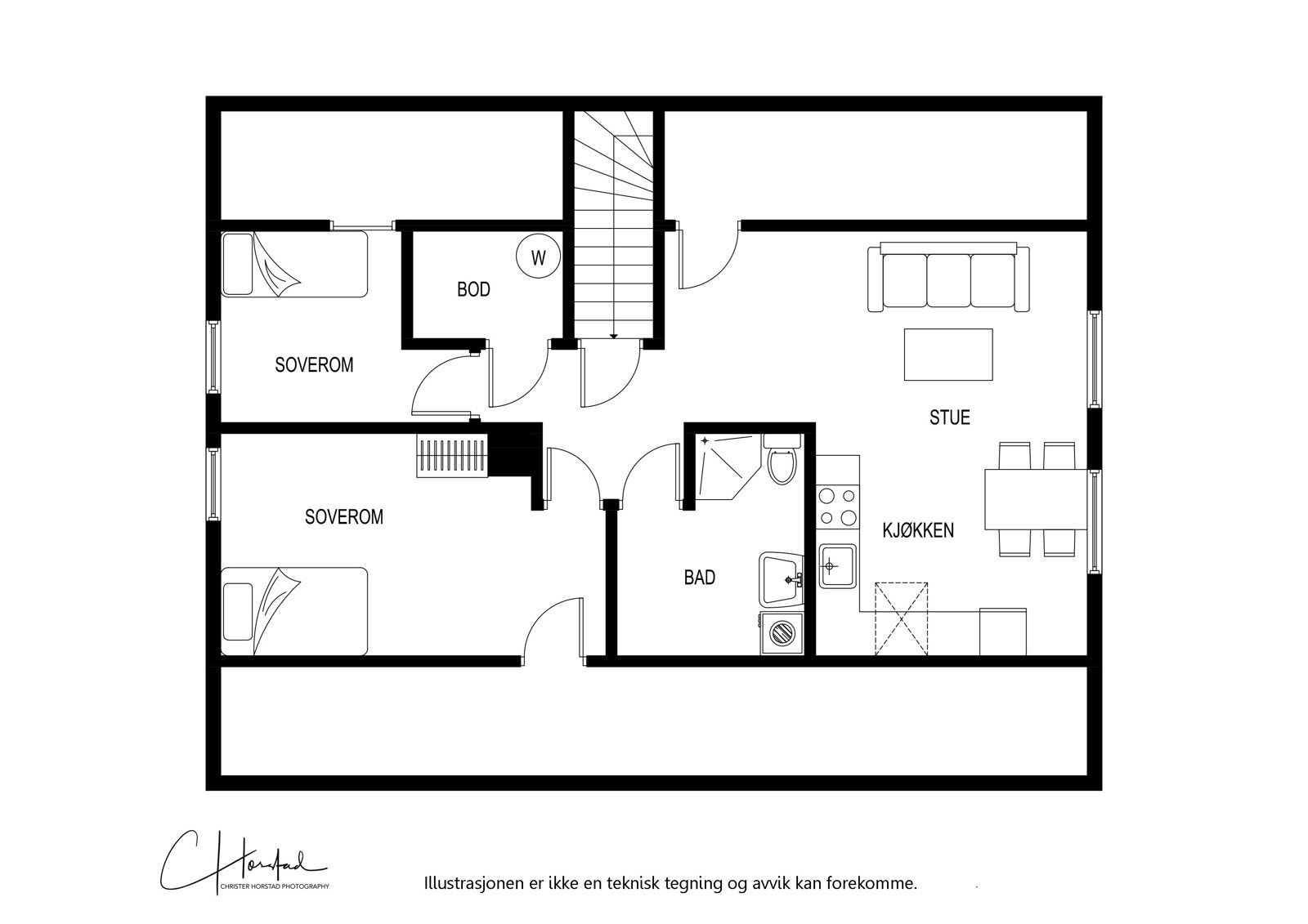 Planskisse Galleribilde