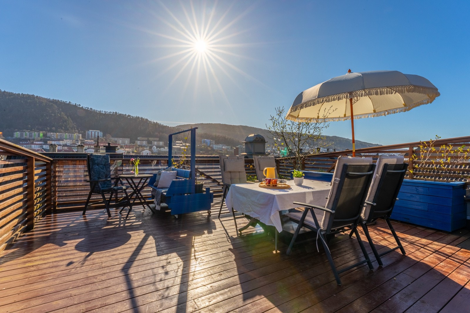 Sameiet har en flott felles takterrasse. Galleribilde