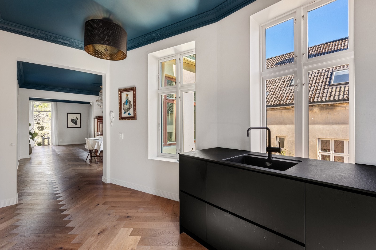 Herlig å kunne lage mat med utsikt. Galleribilde