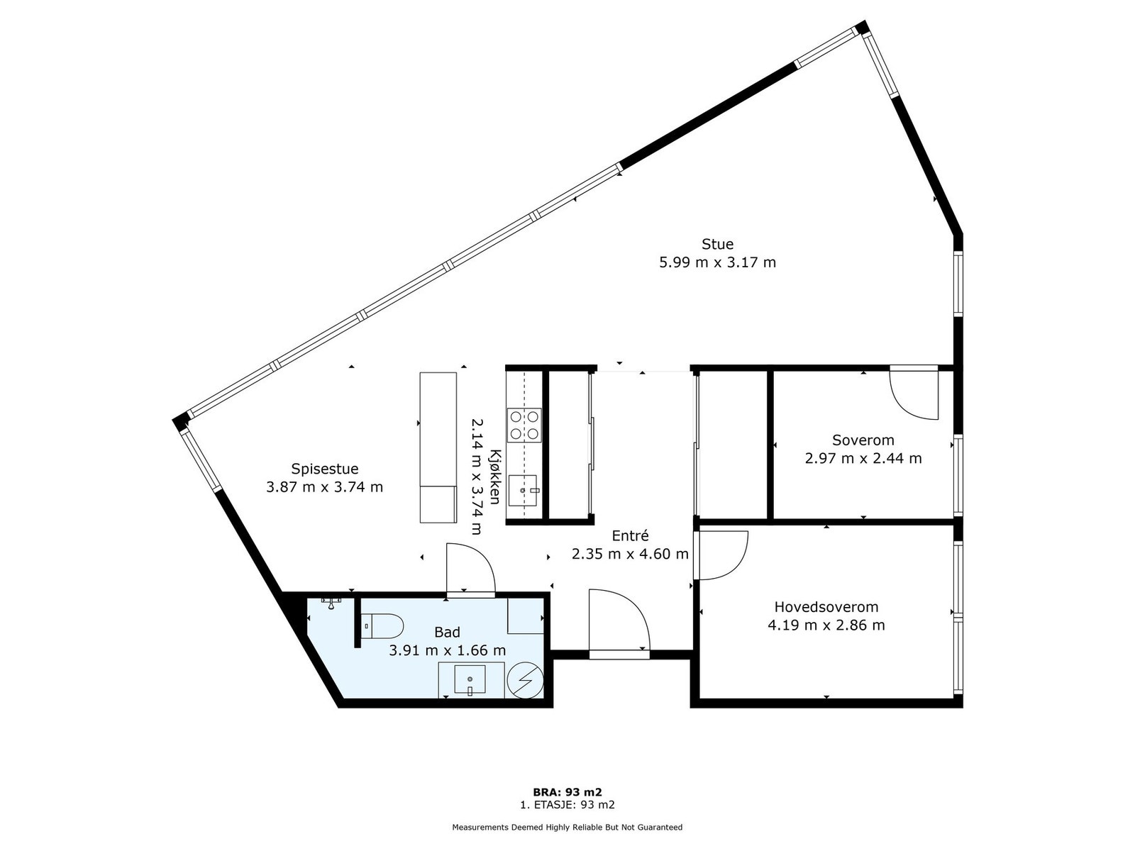 Plantegning leilighet. Galleribilde