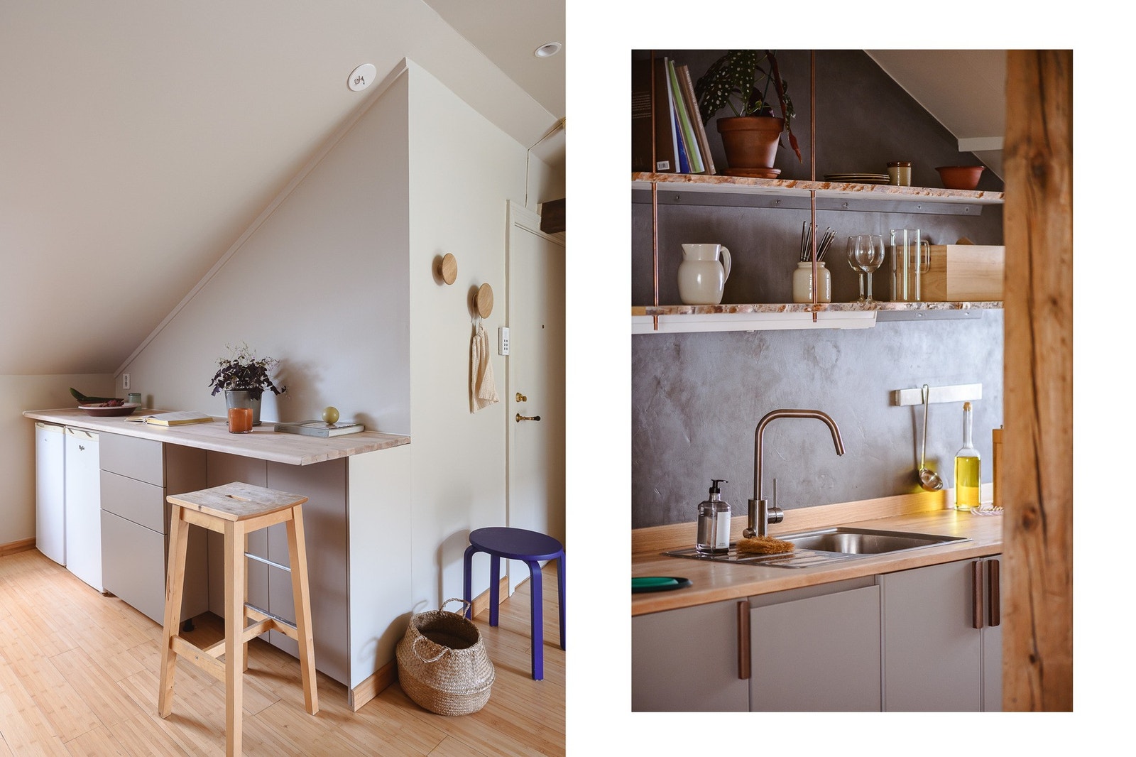 Kjøkkenet fikk ny integrert induksjonstopp, oppvaskmaskin og stekeovn i 2025, levert av Ikea. Galleribilde