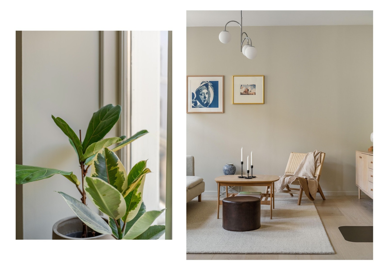 Vi tar med noen detaljbilder fra rommet for å vise hvor fint det er her. Galleribilde