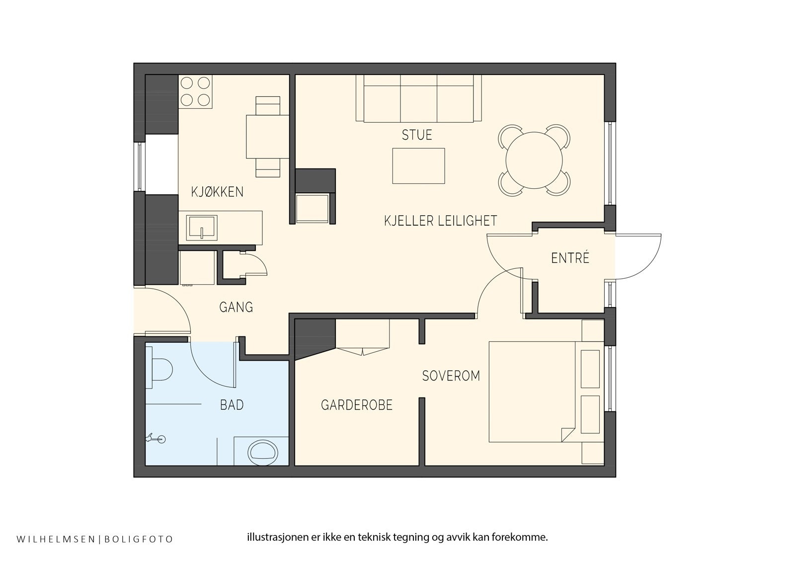 - Planløsning 1.etasje/utleie - Galleribilde