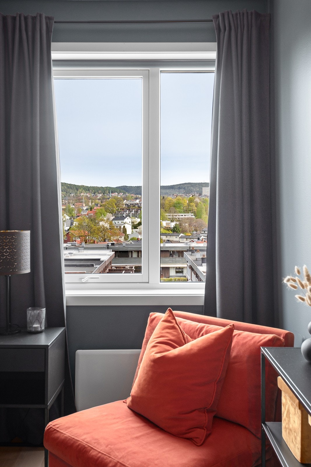 Fritt og flott utsyn mot Oslomarka. Galleribilde