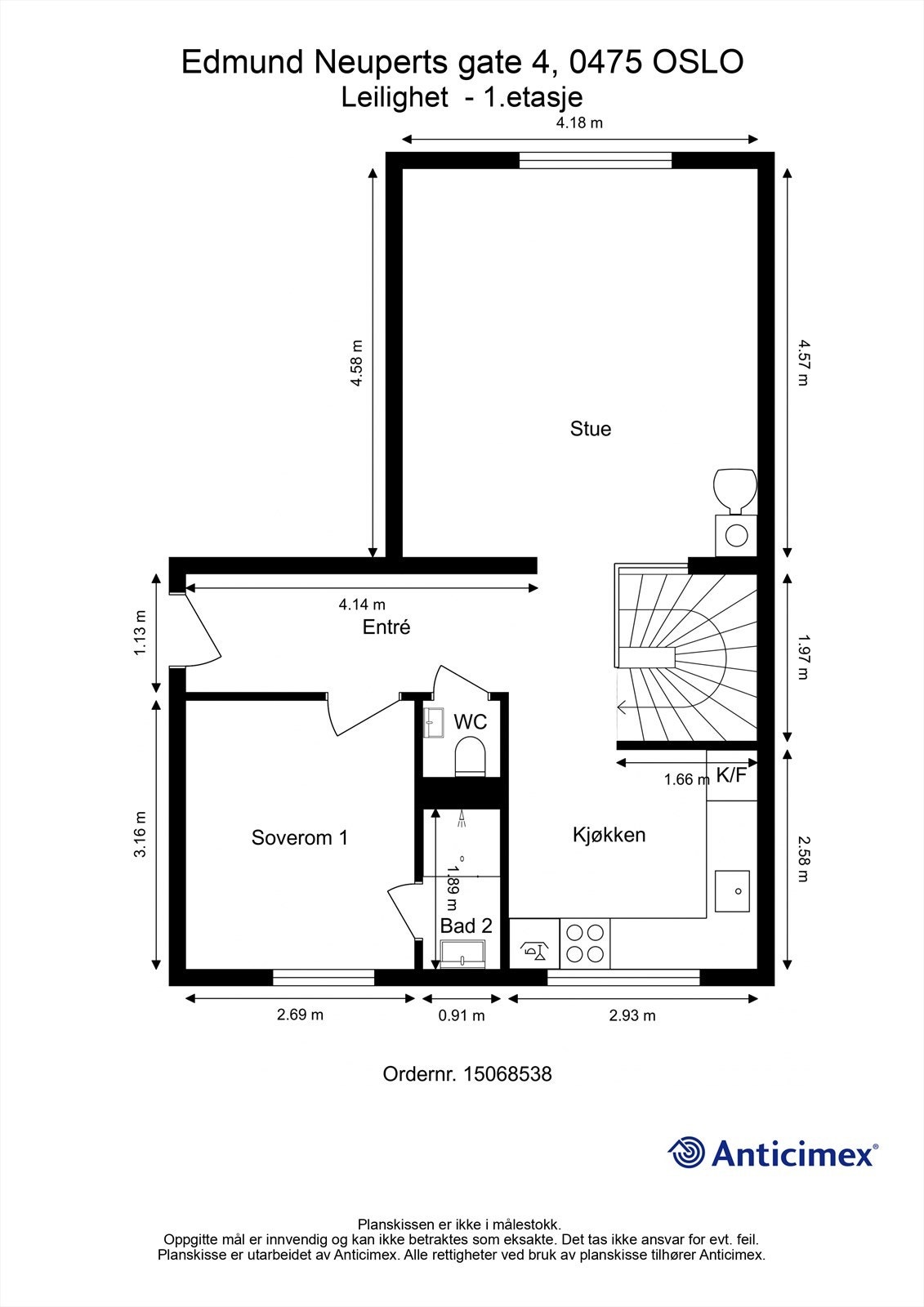 Plantegning 1. etasje. Galleribilde
