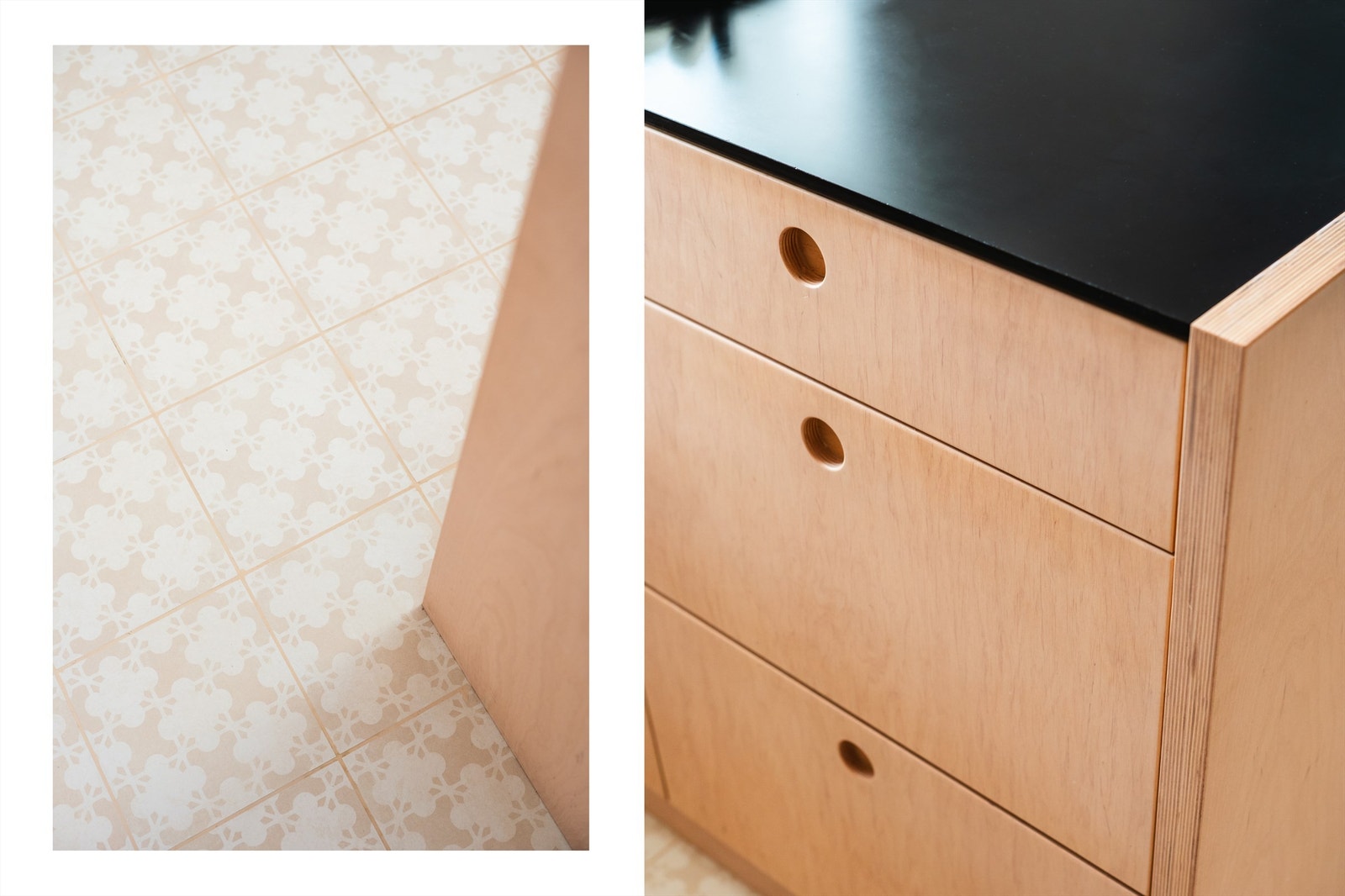 Kjøkkendetaljer - Keramikk Azulej-kolleksjonen til Mutina av designer Patricia Urquiola. Galleribilde