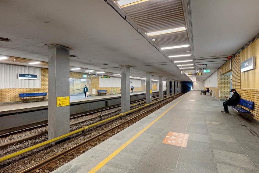 Med Tveita T-banestasjon kun 200 meter fra boligen kommer du deg til Oslo sentrum på bare 14 minutter Galleribilde