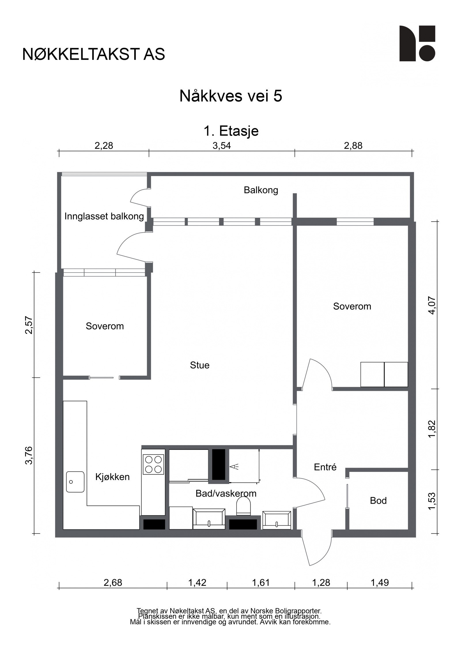 Plantegning Galleribilde