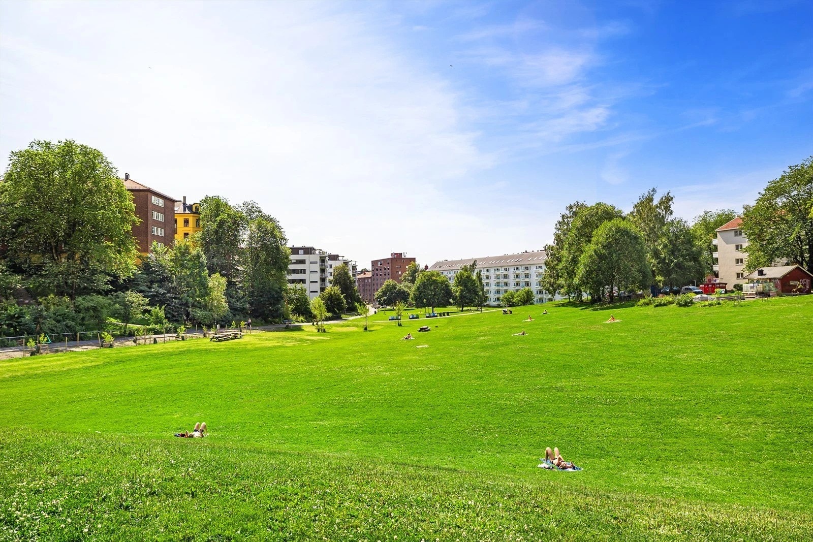 Iladalen er også like ved leiligheten, og et populært samlingspunkt i nabolaget. Galleribilde