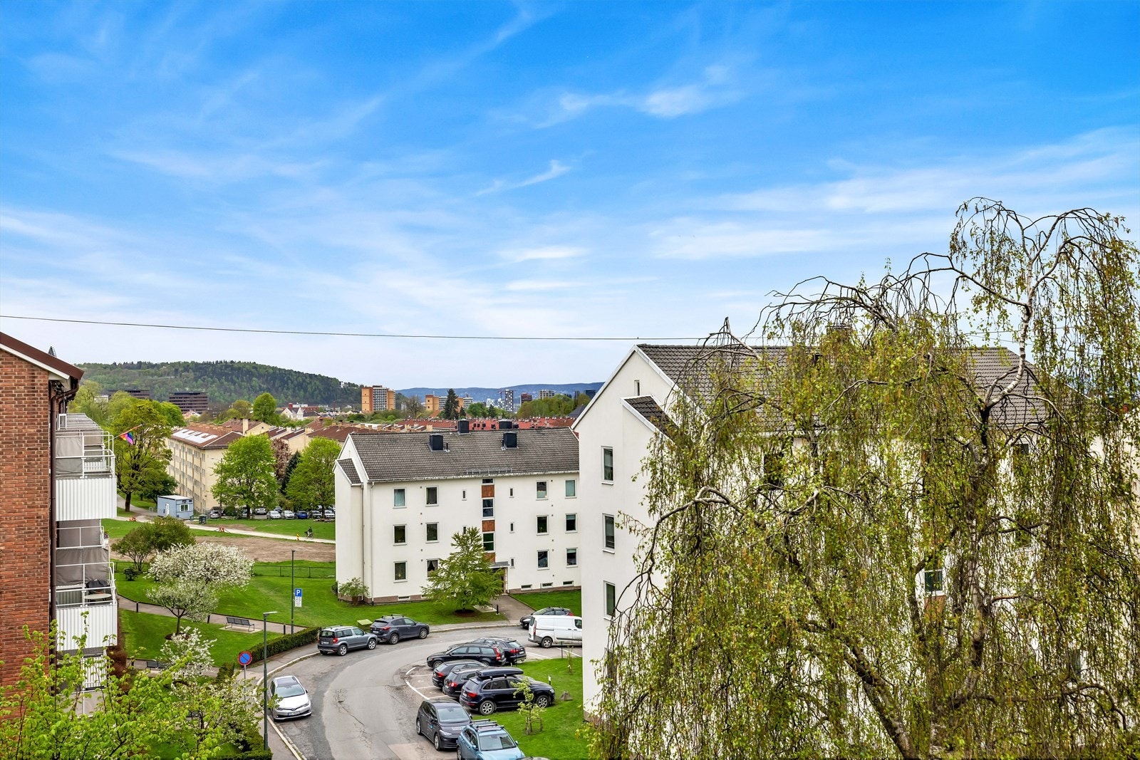 Utsikt fra balkong Galleribilde