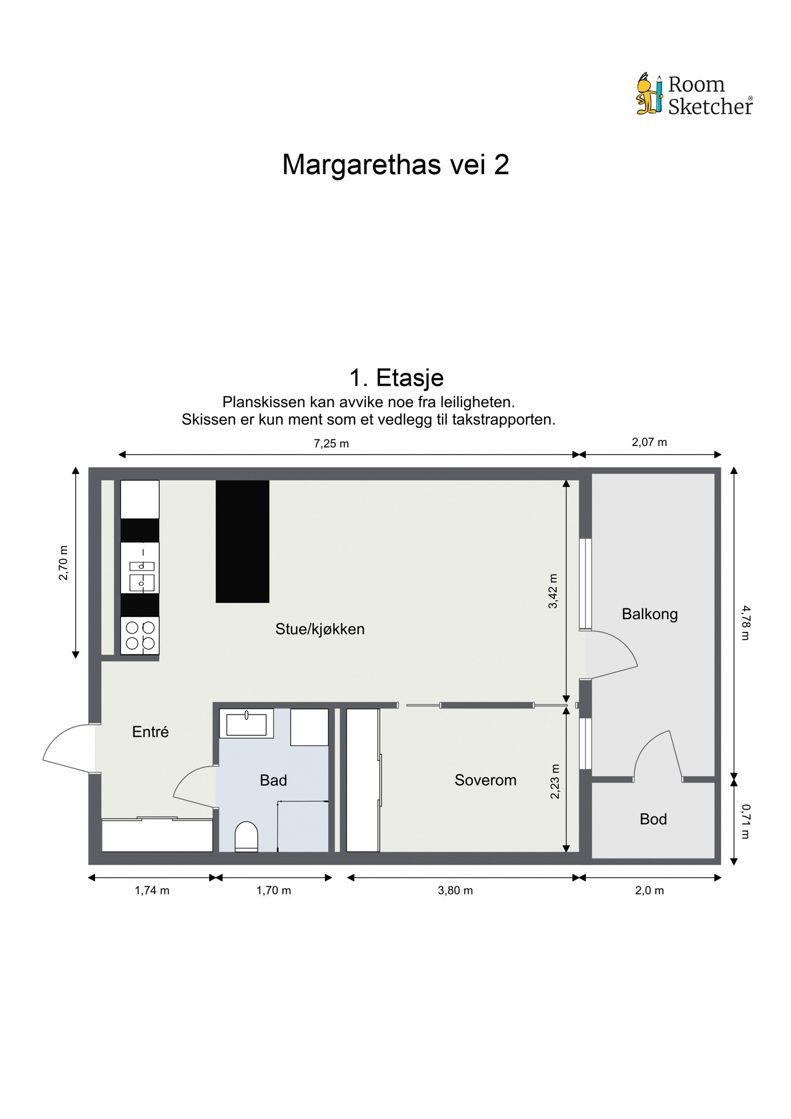 Plantegning Galleribilde