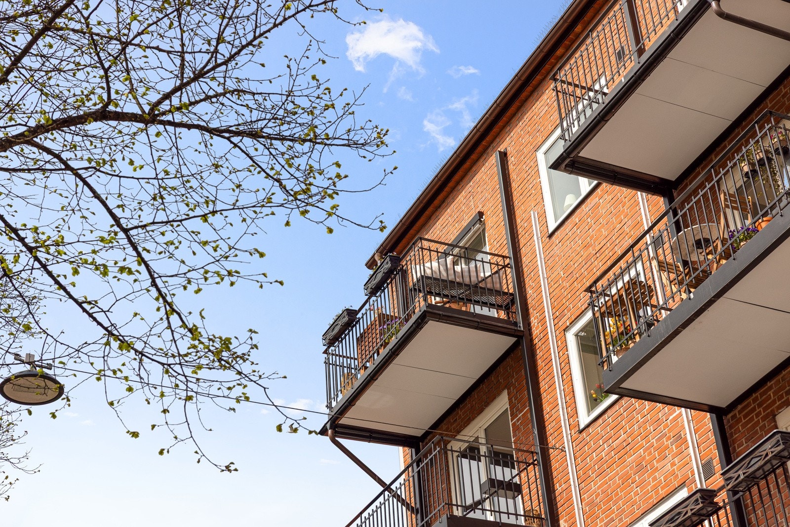 Høyt og fritt i 5. etasje gir en sjelden følelse av privatliv midt i byen. Galleribilde