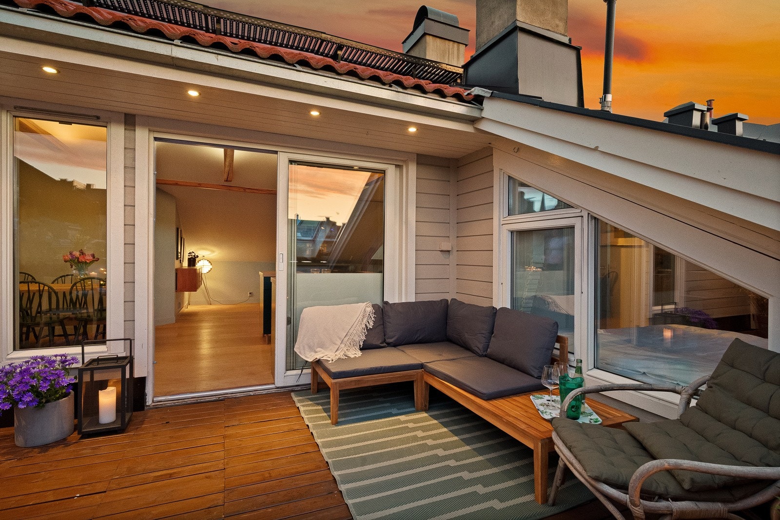 Takterrassen ble pusset opp i 2023 Galleribilde