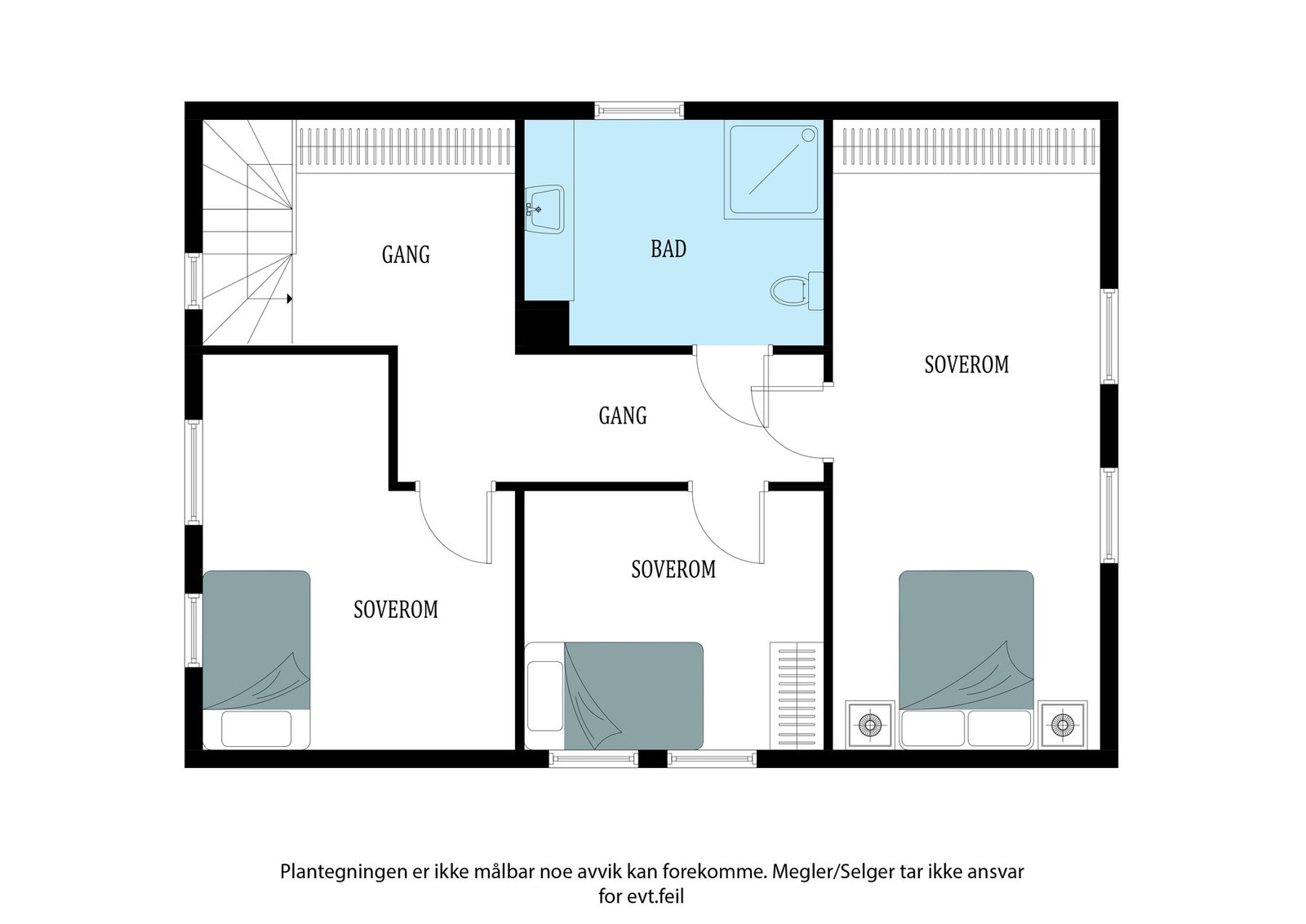 Planskisse 2. etasje. Galleribilde