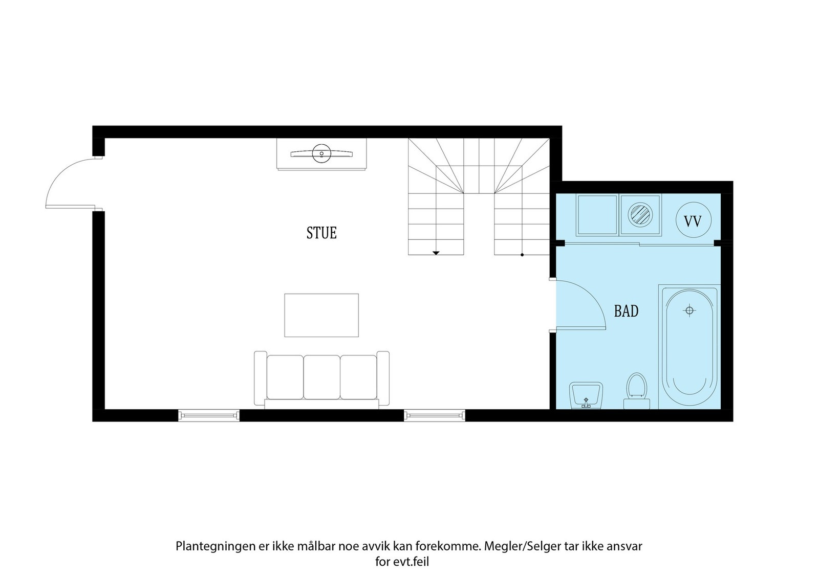 Planskisse underetasje. Galleribilde