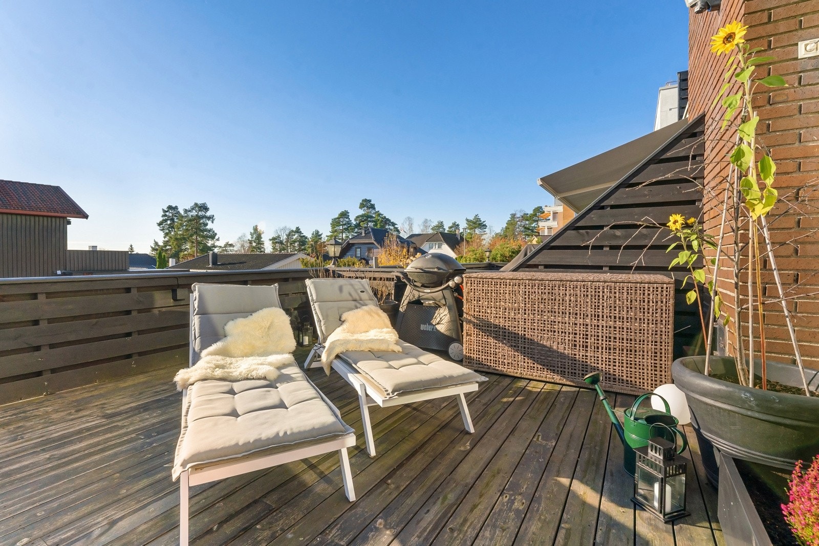 God møbleringsfrihet og skjermet for innsyn. Galleribilde