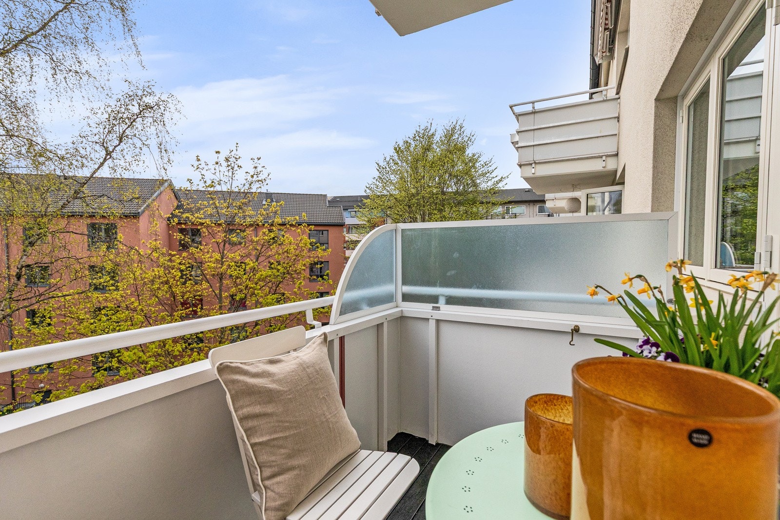 Her er det plass til utemøblement og beplantning. Galleribilde