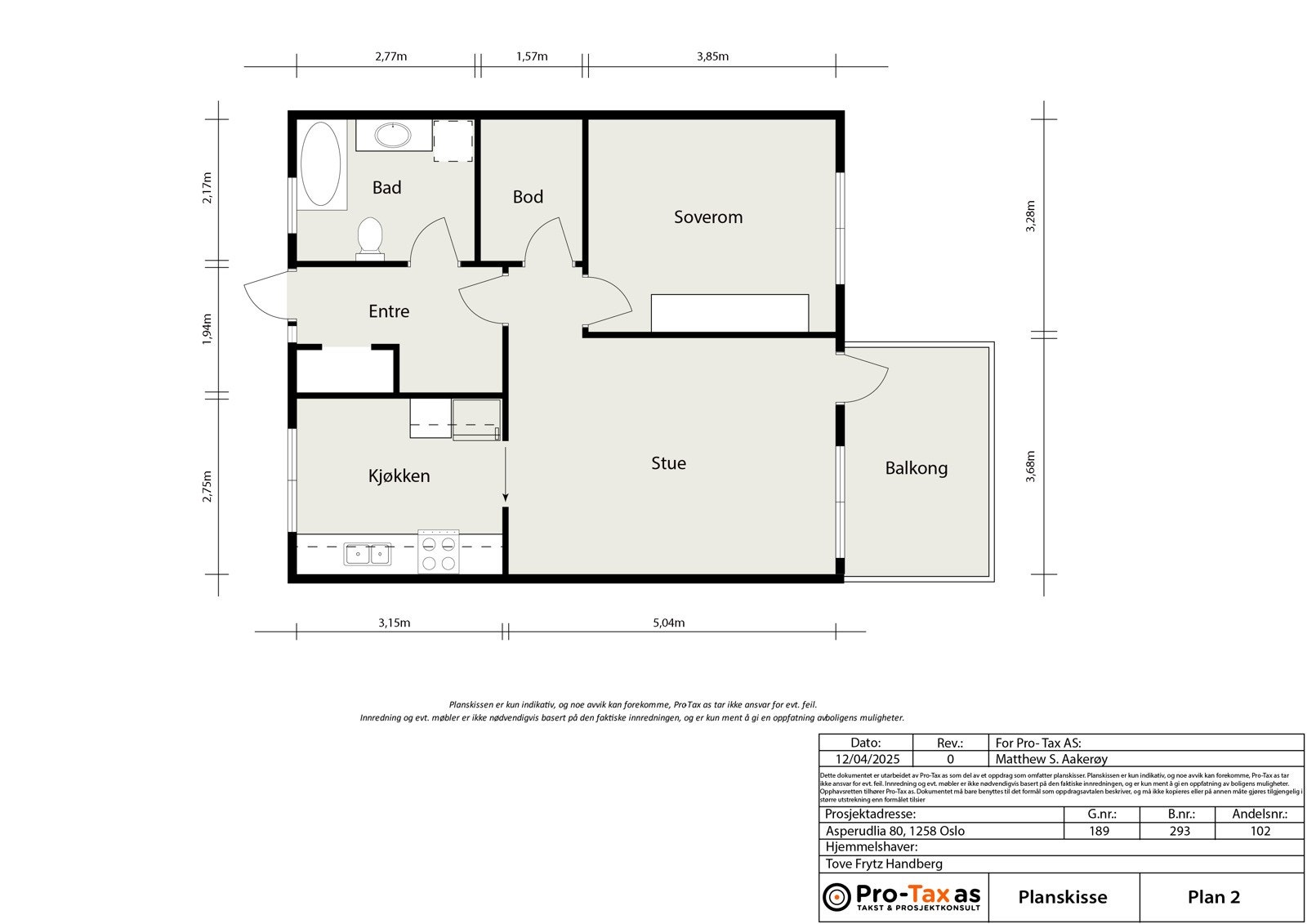 Plantegning Galleribilde