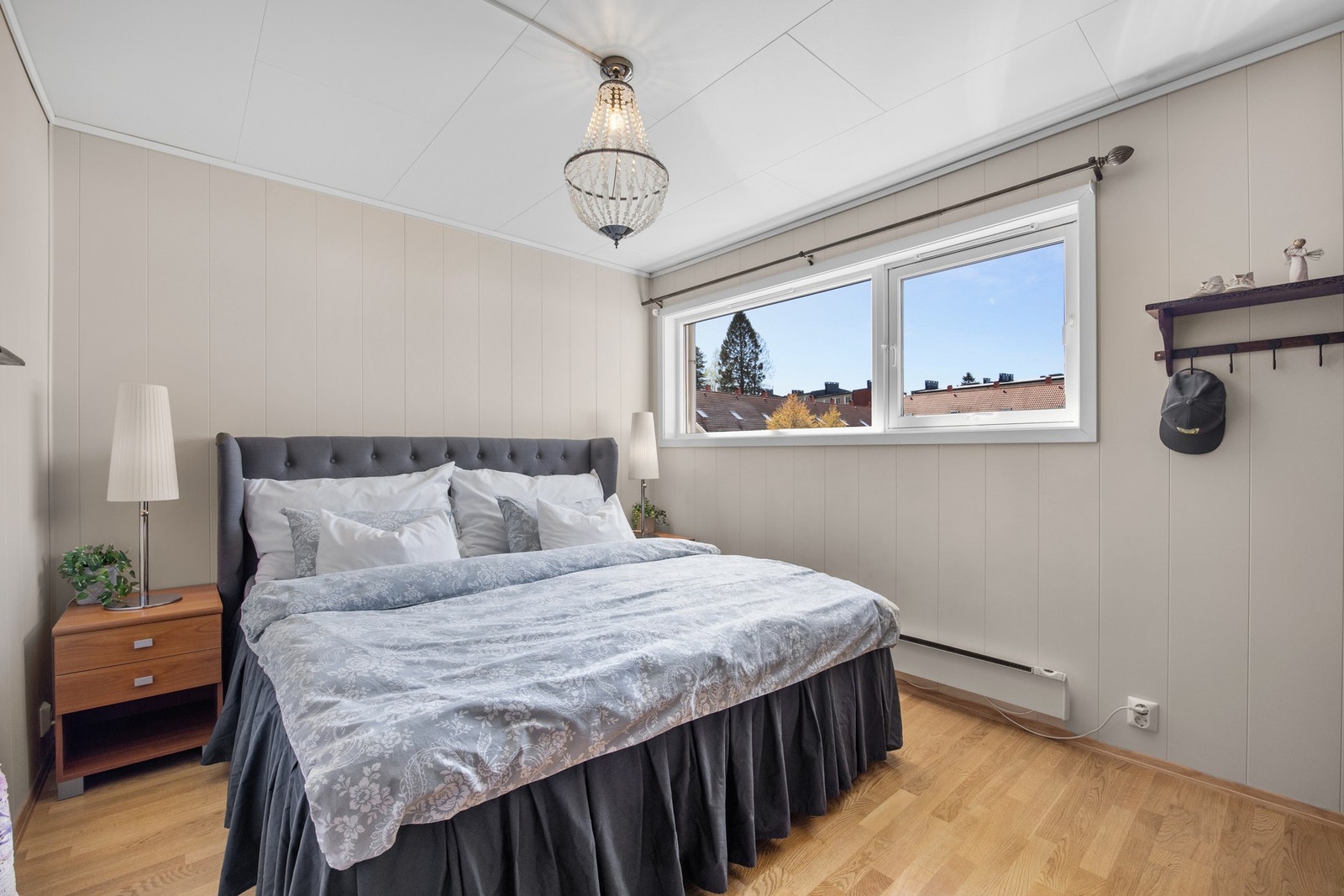 Det er fire pene soverom i rekkehuset Galleribilde