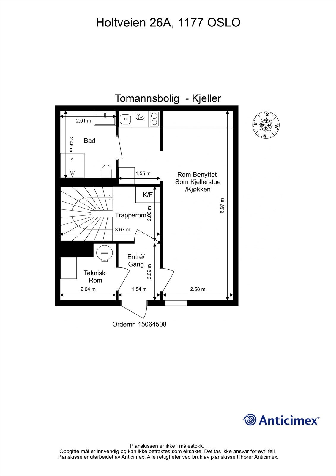 Plantegning kjeller Galleribilde