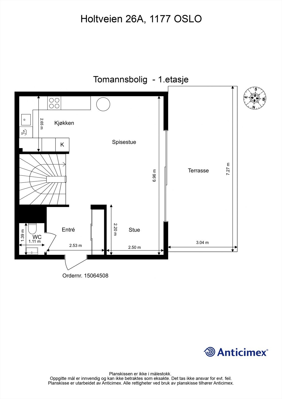 Plantegning 1. etasje Galleribilde
