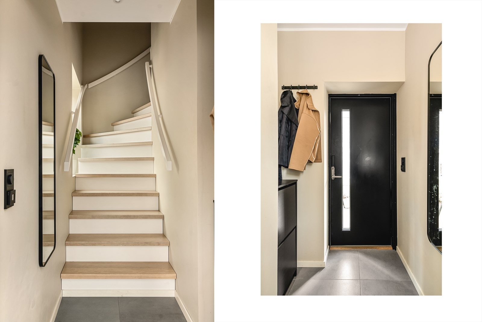 Fra entréen i 1. etasje har du adkomst til boligens andre etasje. Egen inngang Galleribilde