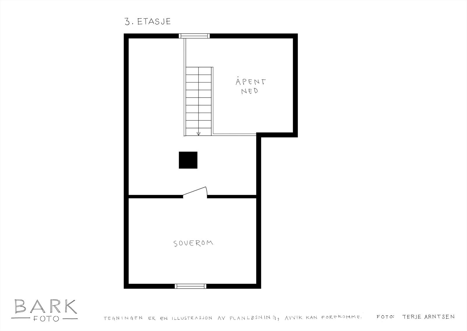Plantegning loft Galleribilde