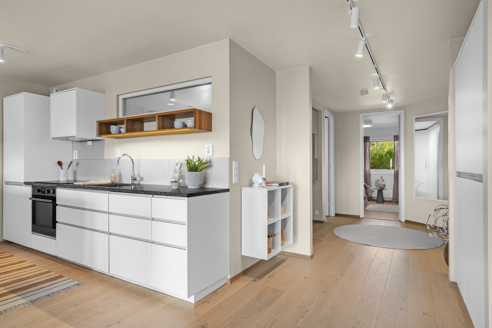 Leiligheten har gode lyse forhold på begge sider som gir et gjennomgående inntrykk. Galleribilde