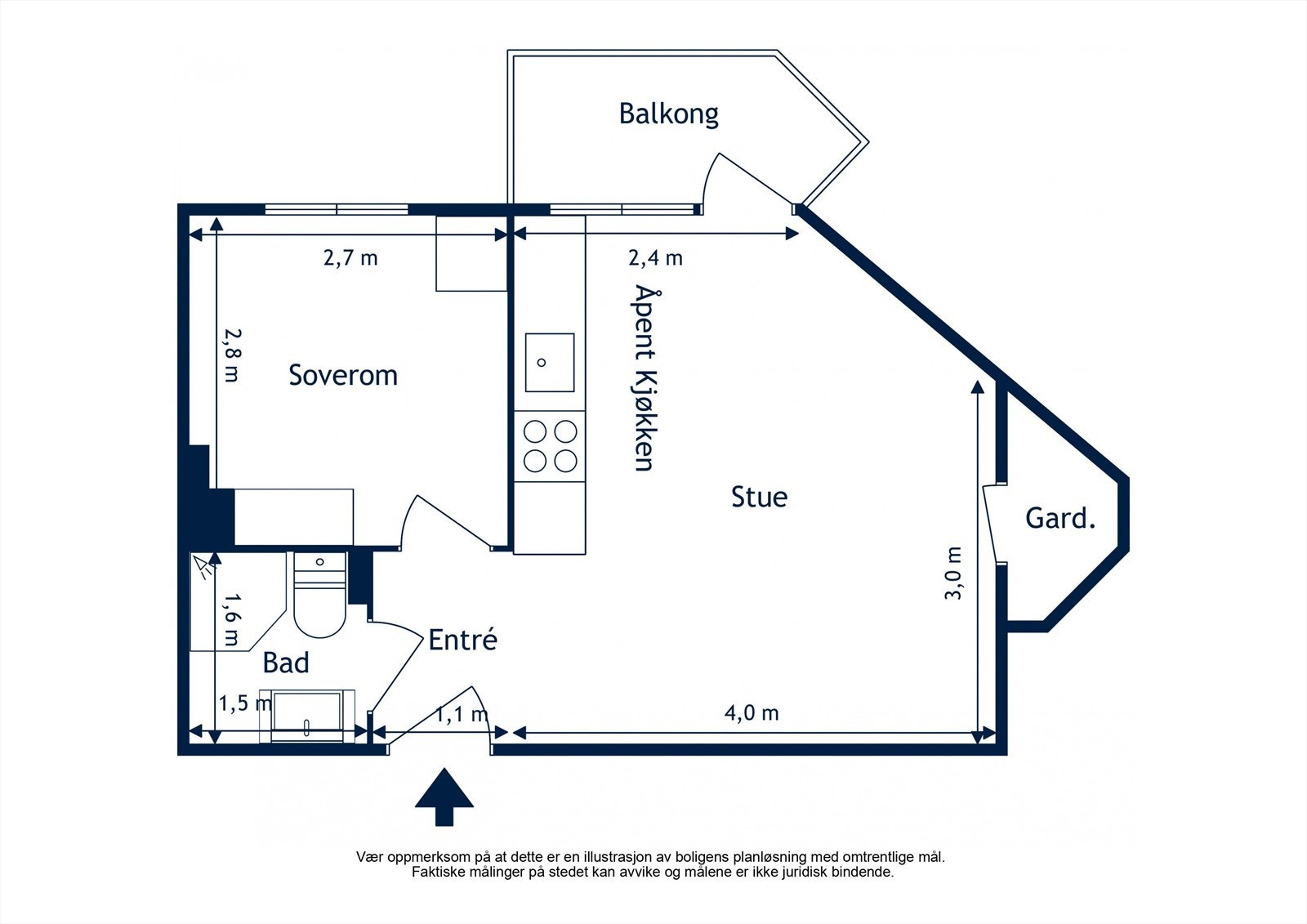 Plantegning - 1. etasje Galleribilde