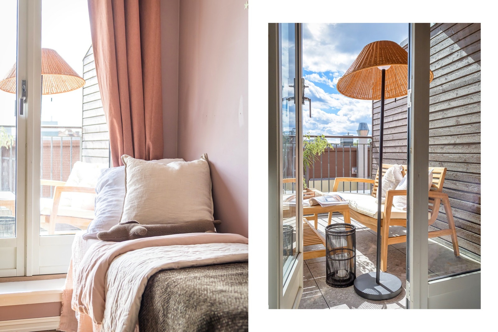 Det er også utgang til takterrassen fra dette soverommet. Galleribilde