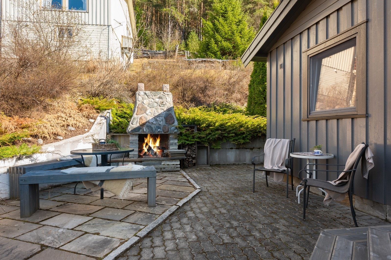 Her ligger alt til rette for kos og hygge. Galleribilde