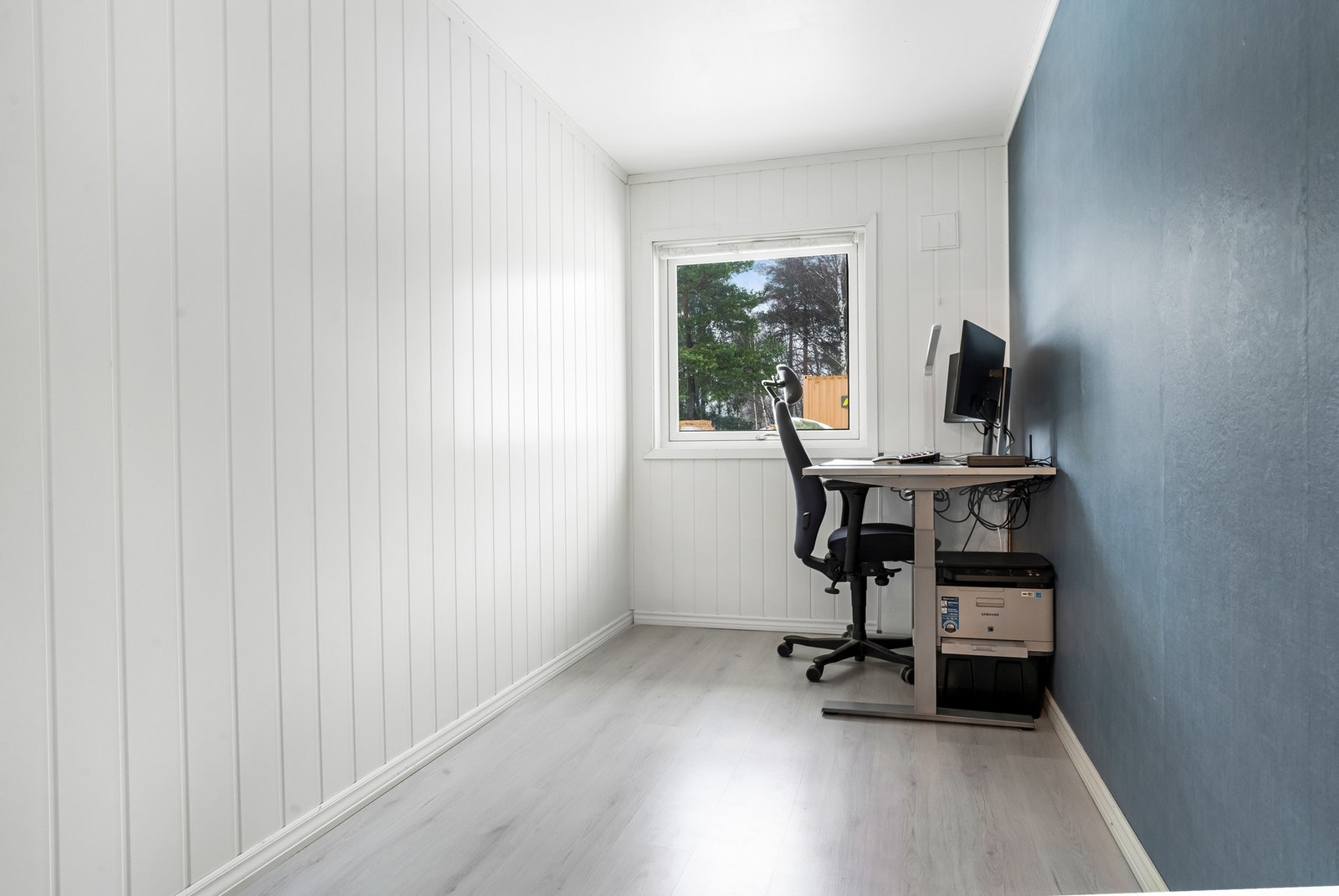 Soverom 3 er i dag benyttet som et kontor. Galleribilde