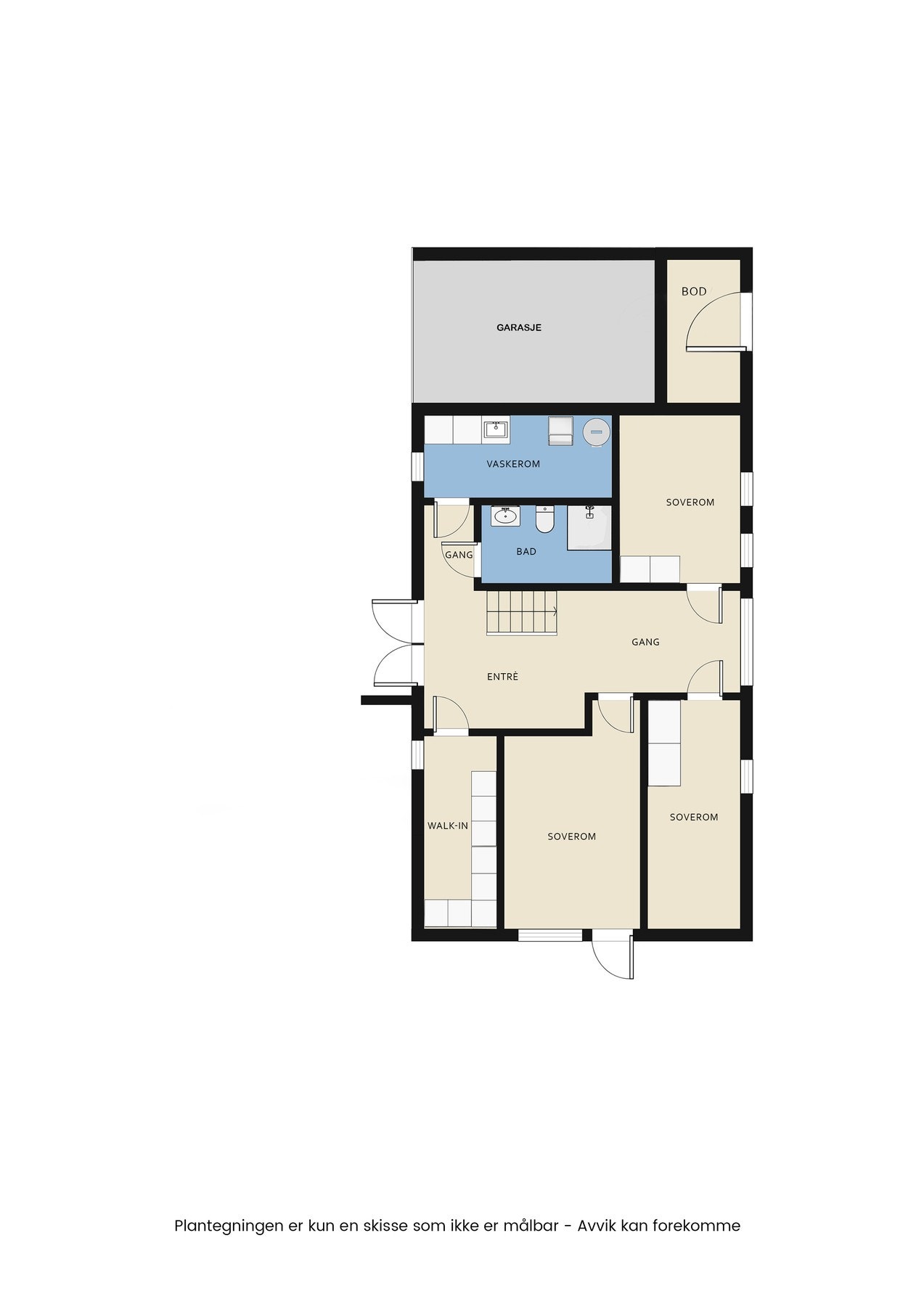 Plantegning første etasje Galleribilde