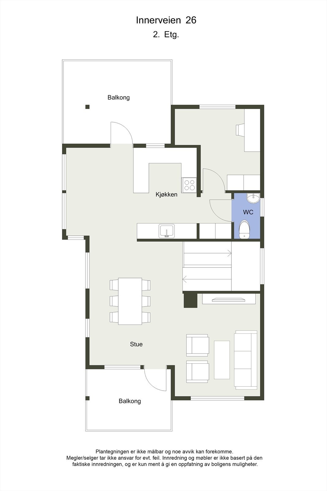 Planskisse 2D 2.etg. Galleribilde