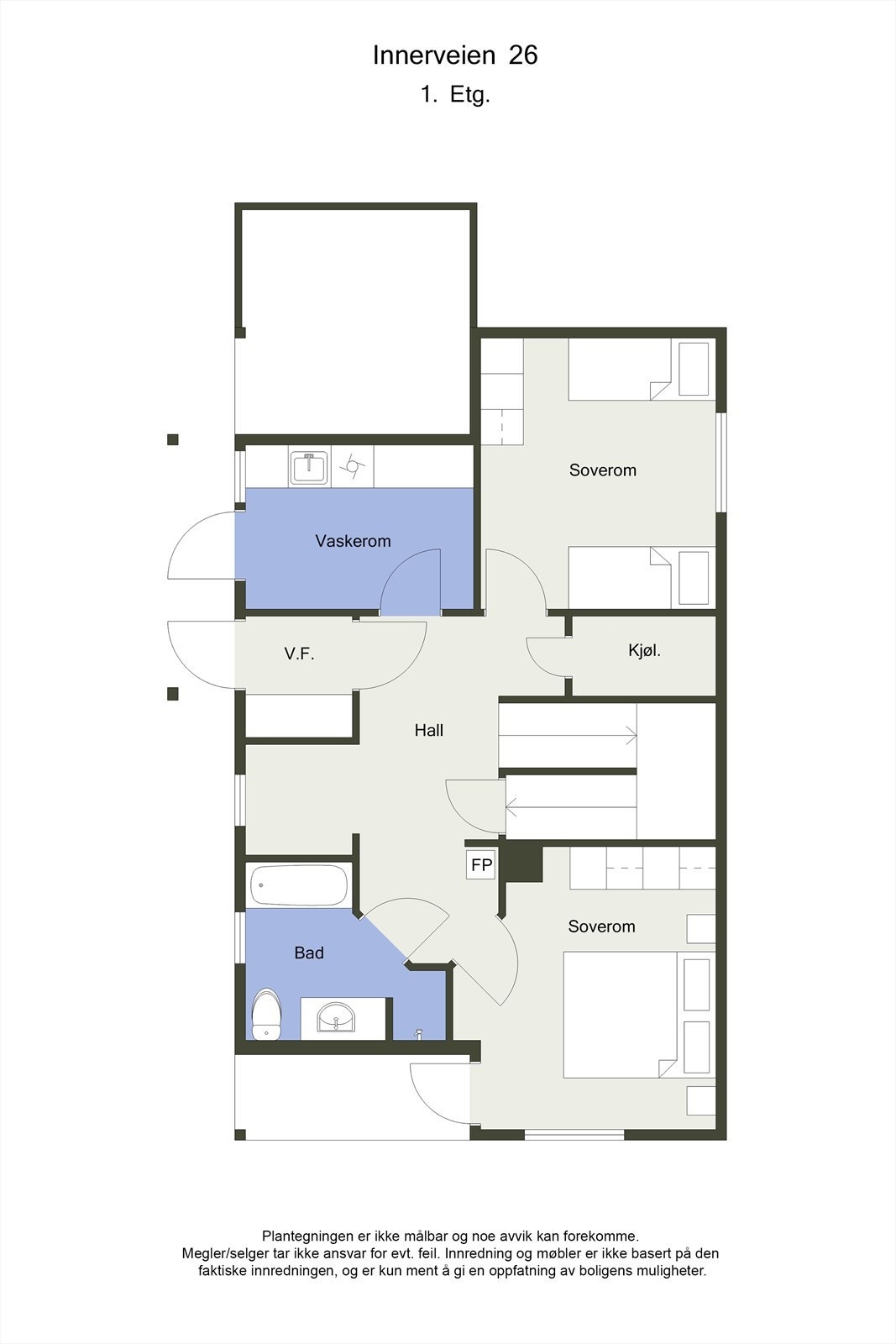 Planskisse 2D 1.etg. Galleribilde