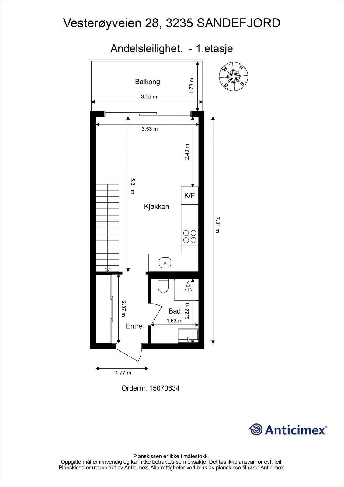 Plantegning 1. etasje Galleribilde