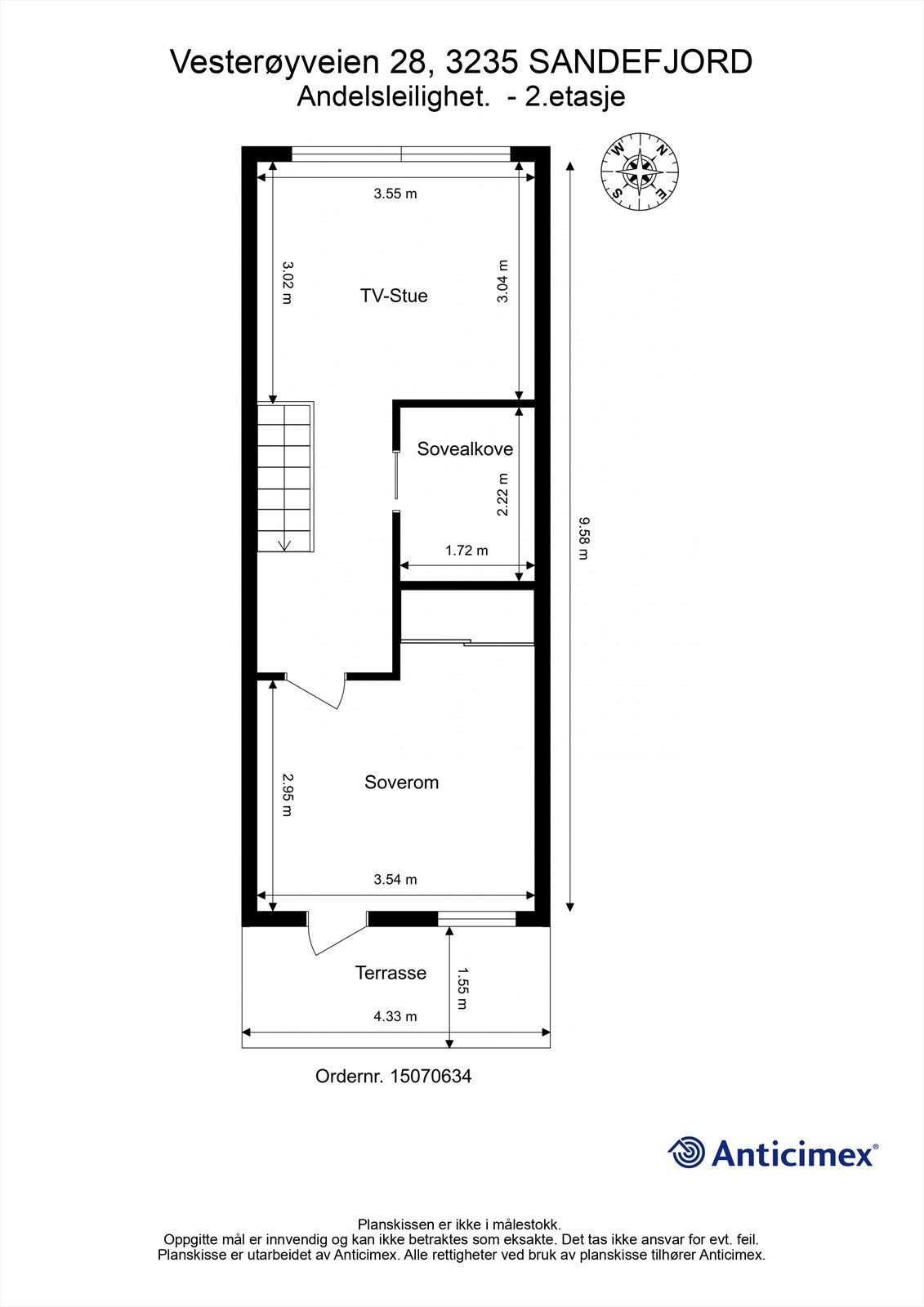 Plantegning 2. etasje Galleribilde