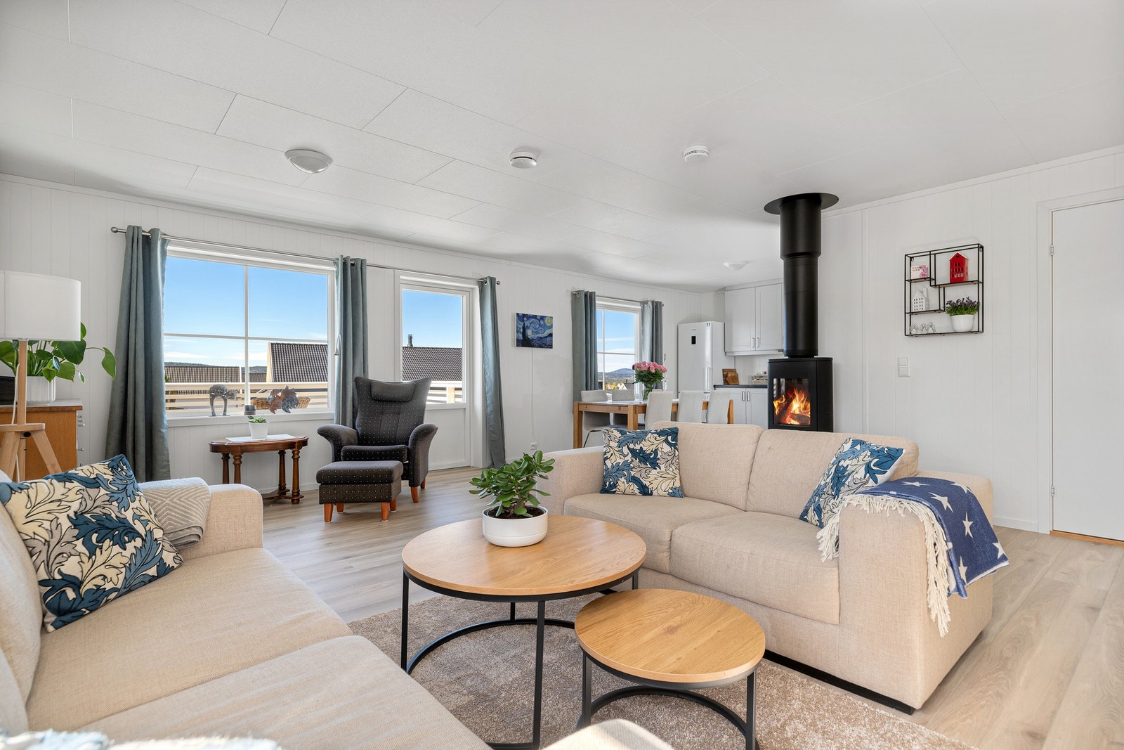 Peisovnen varmer opp leiligheten på kort tid Galleribilde