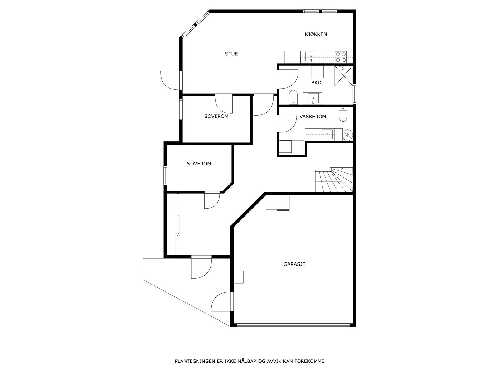 Plantegning 1.etg. Galleribilde