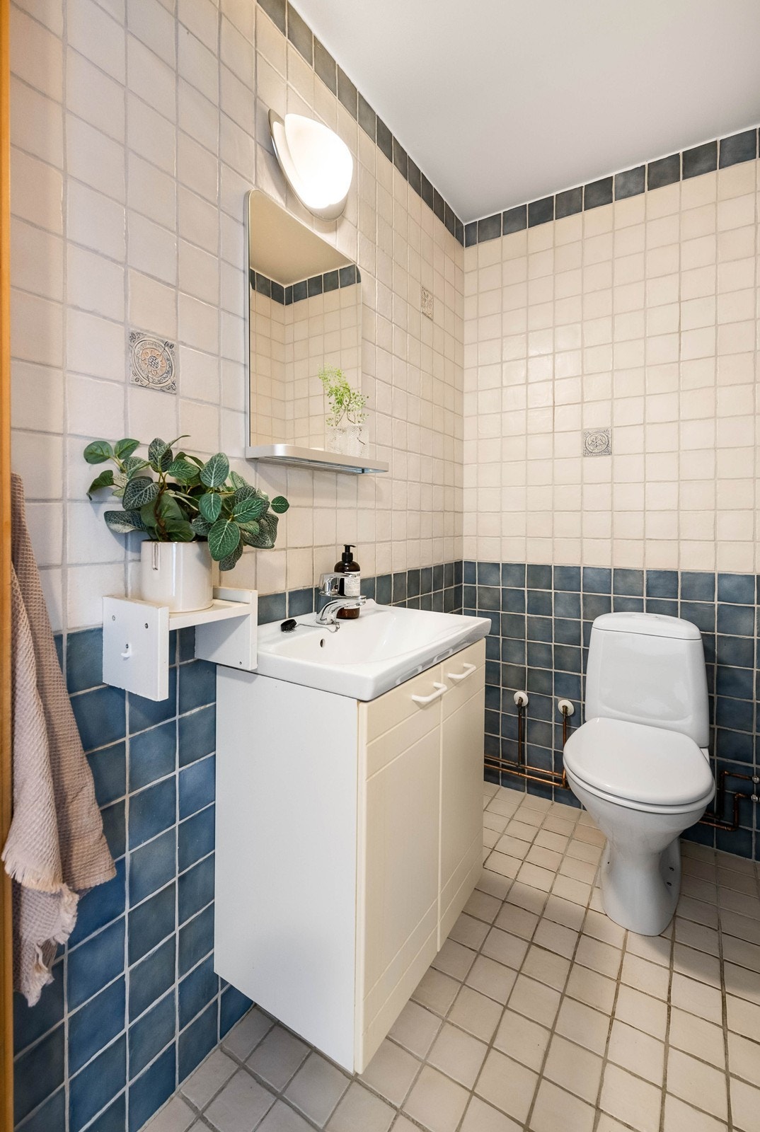 Praktisk separat wc i tilknytning til entréen Galleribilde