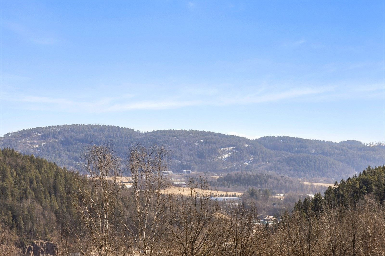 Landlig og fin utsikt Galleribilde