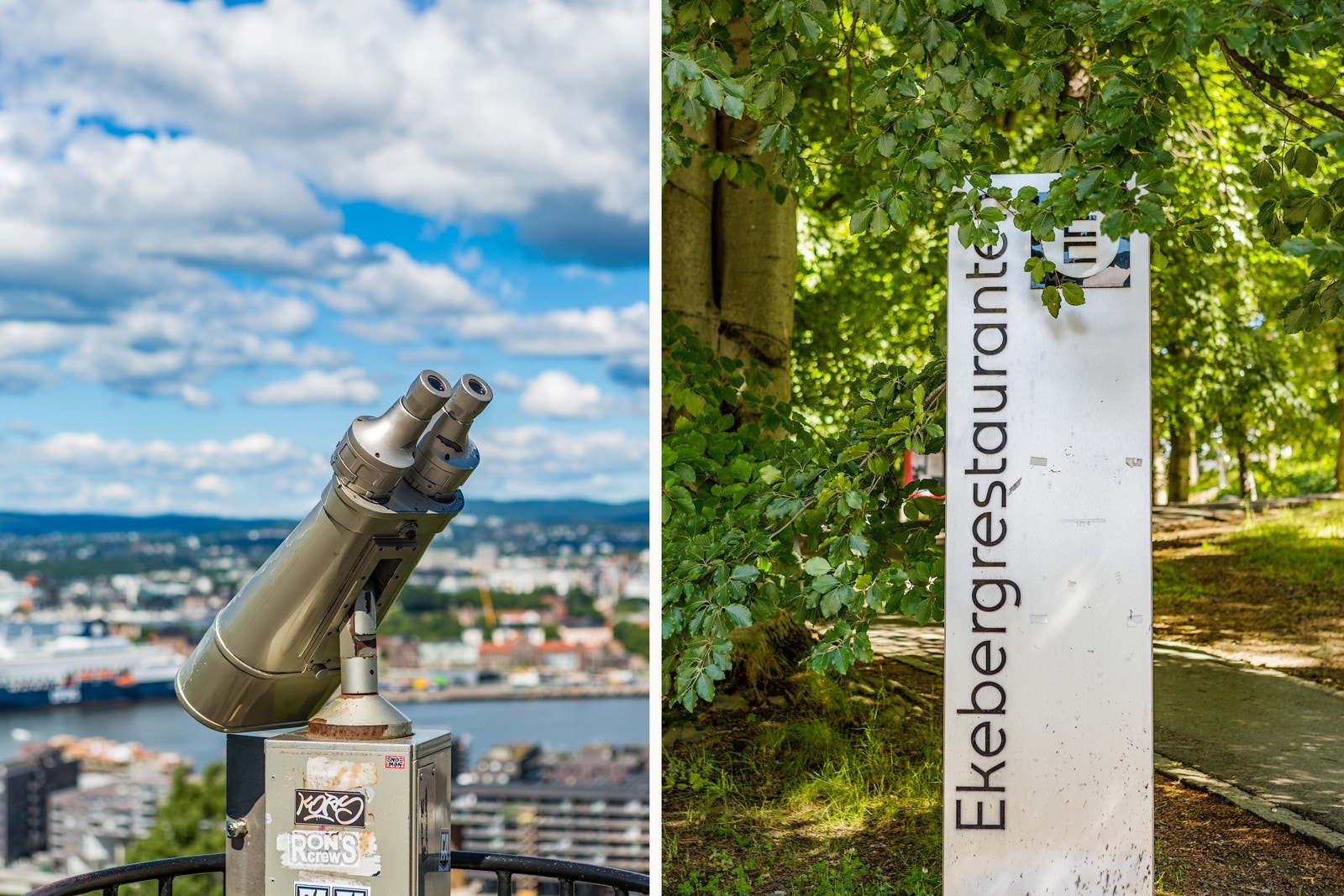 I nærheten her finner man Ekeberg restauranten og Ekebergparken hvor det er flere utsiktspunkter man kan nyte den spektakulære panoramautsikten over hele Oslo Galleribilde
