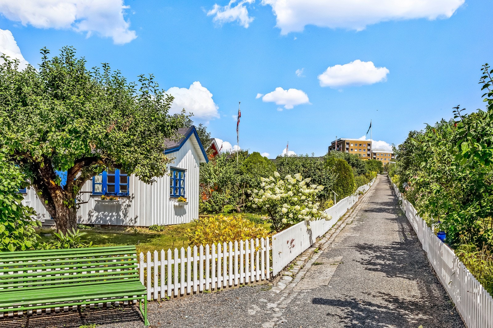 Boligen ligger inntil Hjemmets Kolonihager Galleribilde
